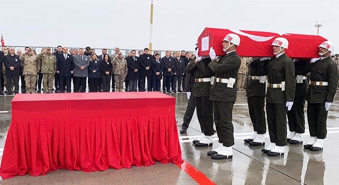 Şehit asker için Iğdır'da uğurlama töreni