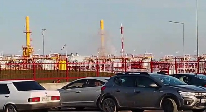 Silivri'de doğal gaz tesisinde yangın