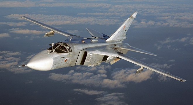 Ukrayna'da ‘Su-24M' tipi bombardıman uçağı düştü