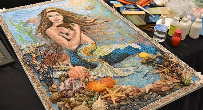 Uluslararası mozaik sanatçıları Kepez'de buluştu