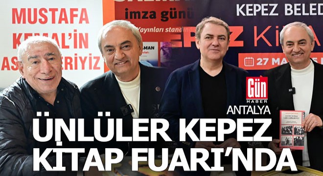 Ünlüler Kepez Kitap Fuarı'nda...